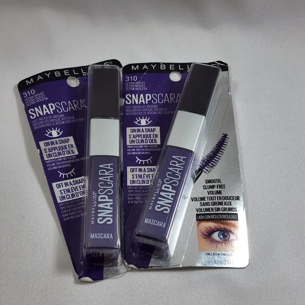 2x SnapScara Mascara #310 UltraViolet No Exp Gift Maybelline NEW Factory Sealed